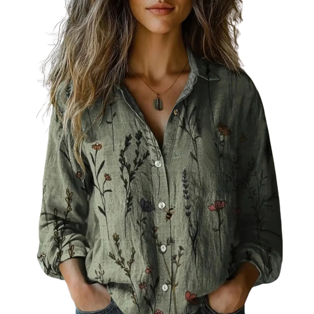 Olivia&Grace™ | Delphine - Blusa Vintage