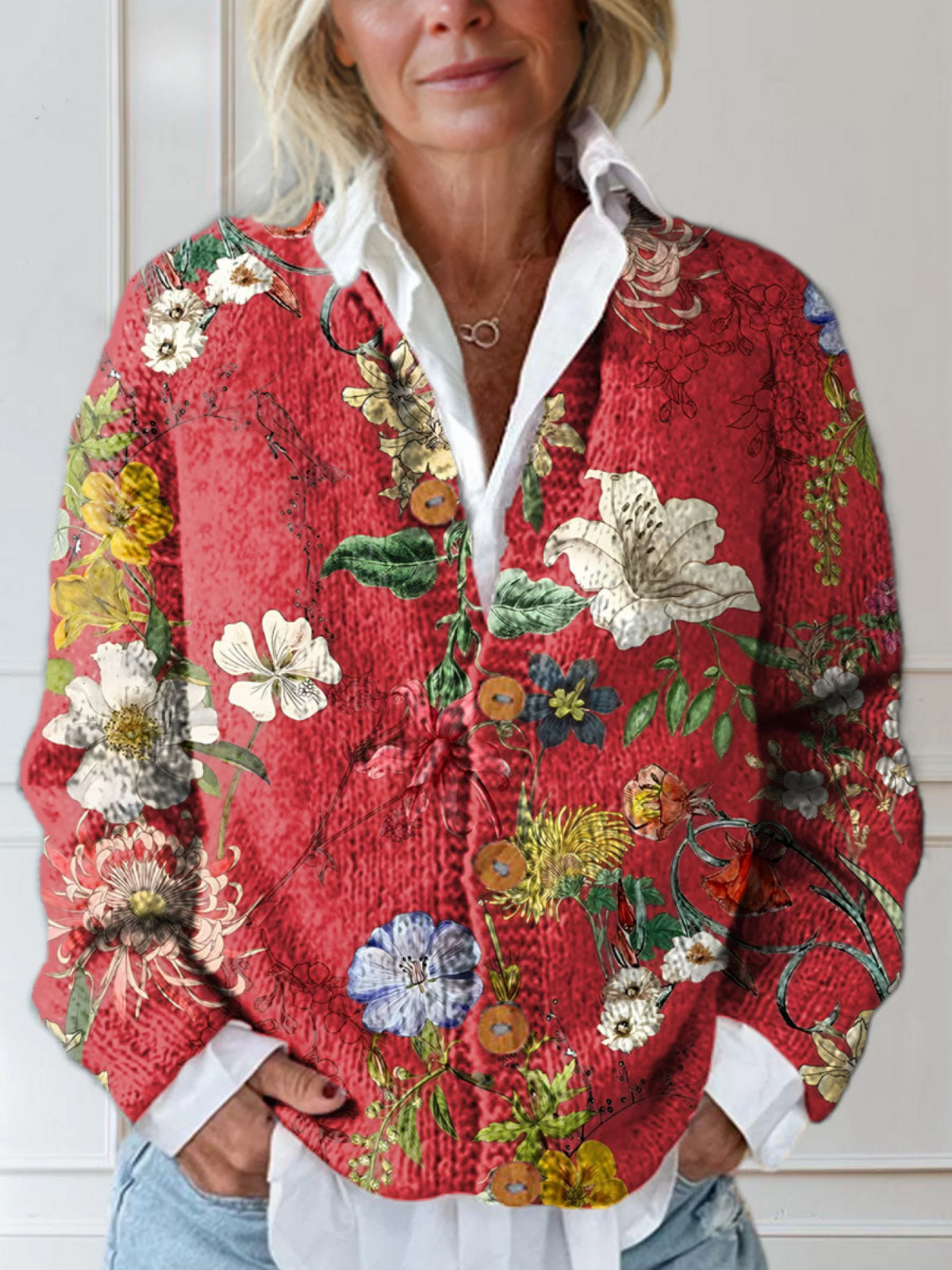 Regina | Vintage Floral Sweater