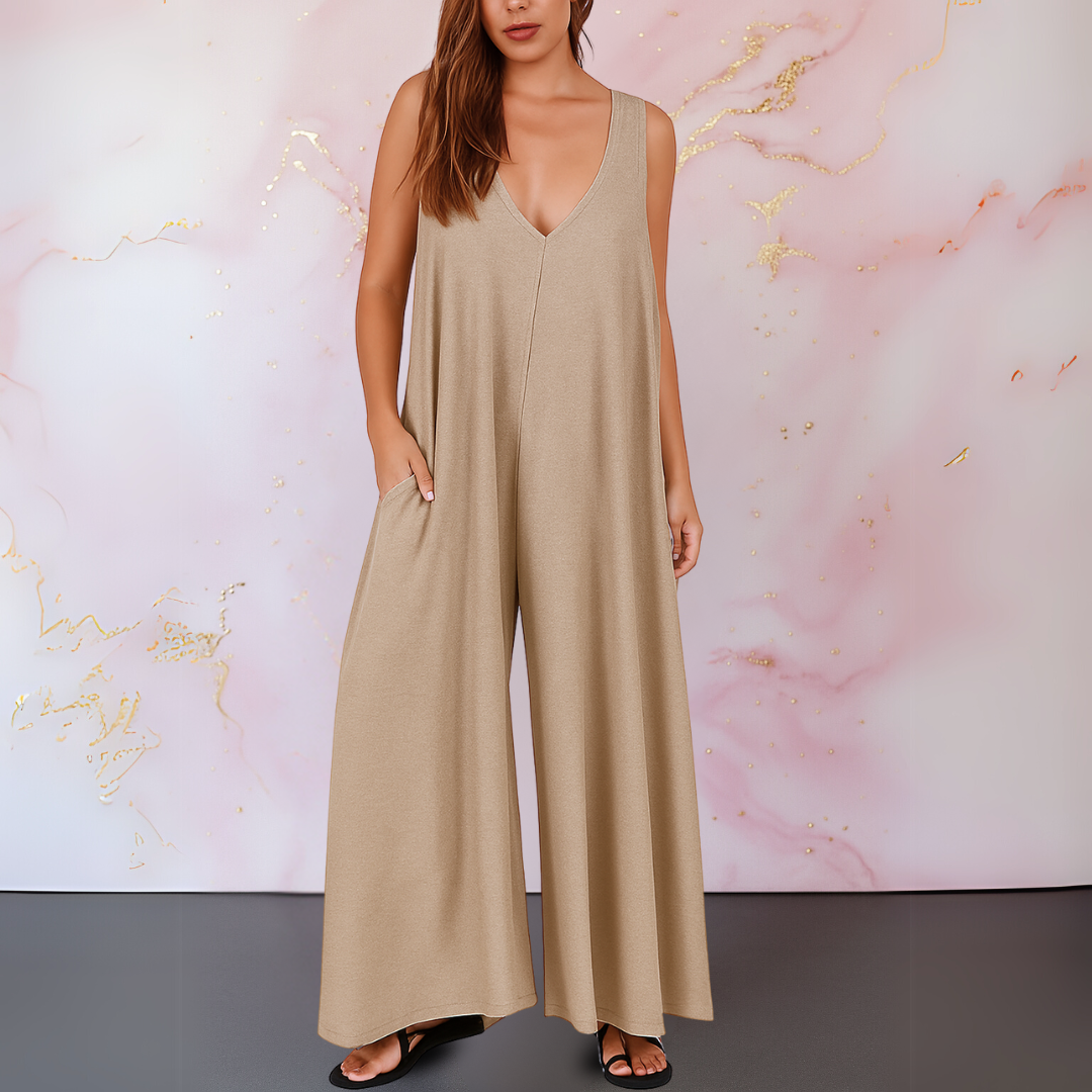 Rowan | Flowy V-Neck Jumpsuit