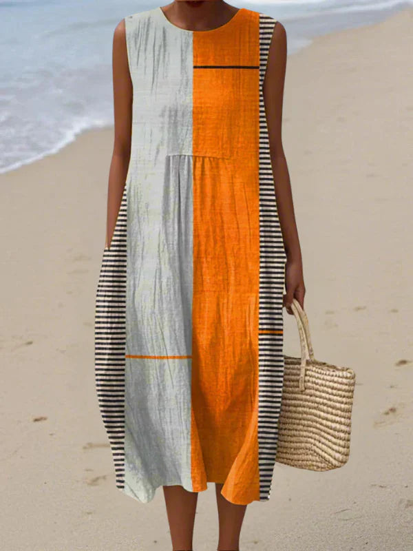 Chloe | Sleeveless Midi Dress