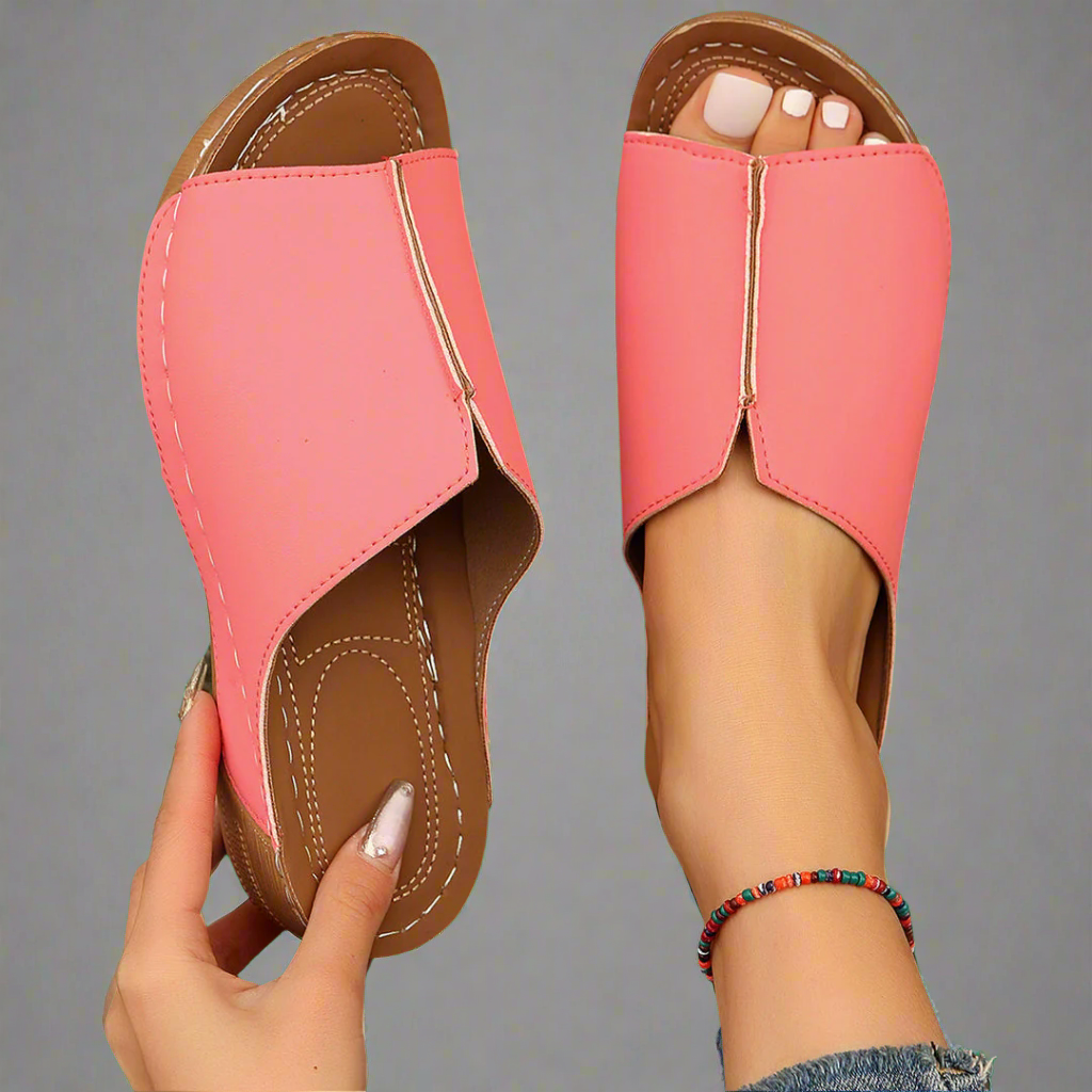 Noemi | Sandalias de cuña hechas a mano de material premium