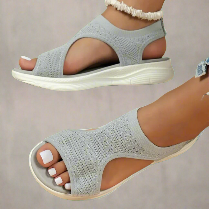 Amelie | Sandalias de cuña hechas a mano en material premium