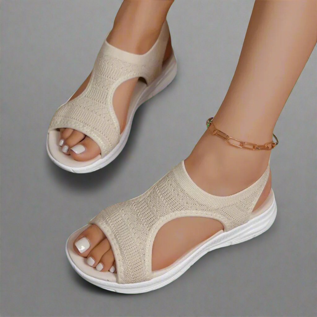 Amelie | Sandalias de cuña hechas a mano en material premium