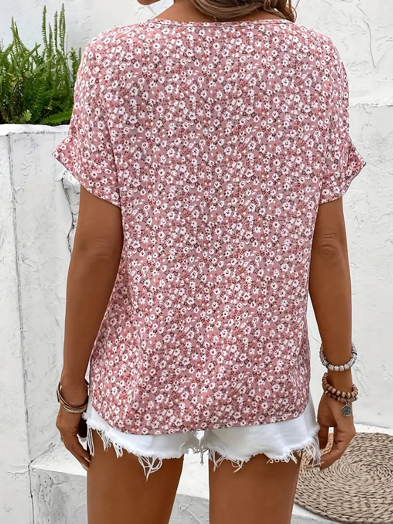 Sofia | Floral Button Blouse