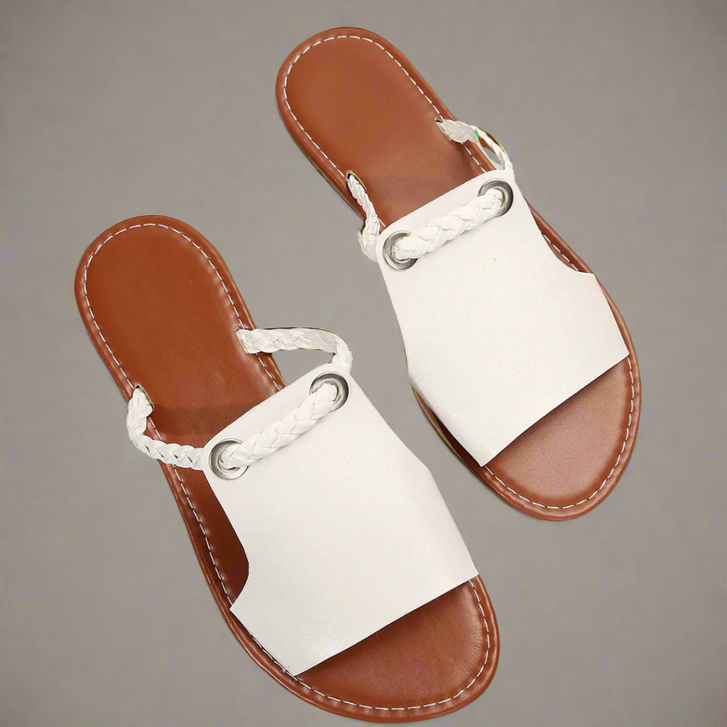 Katelina | Chanclas Planas de Material Premium