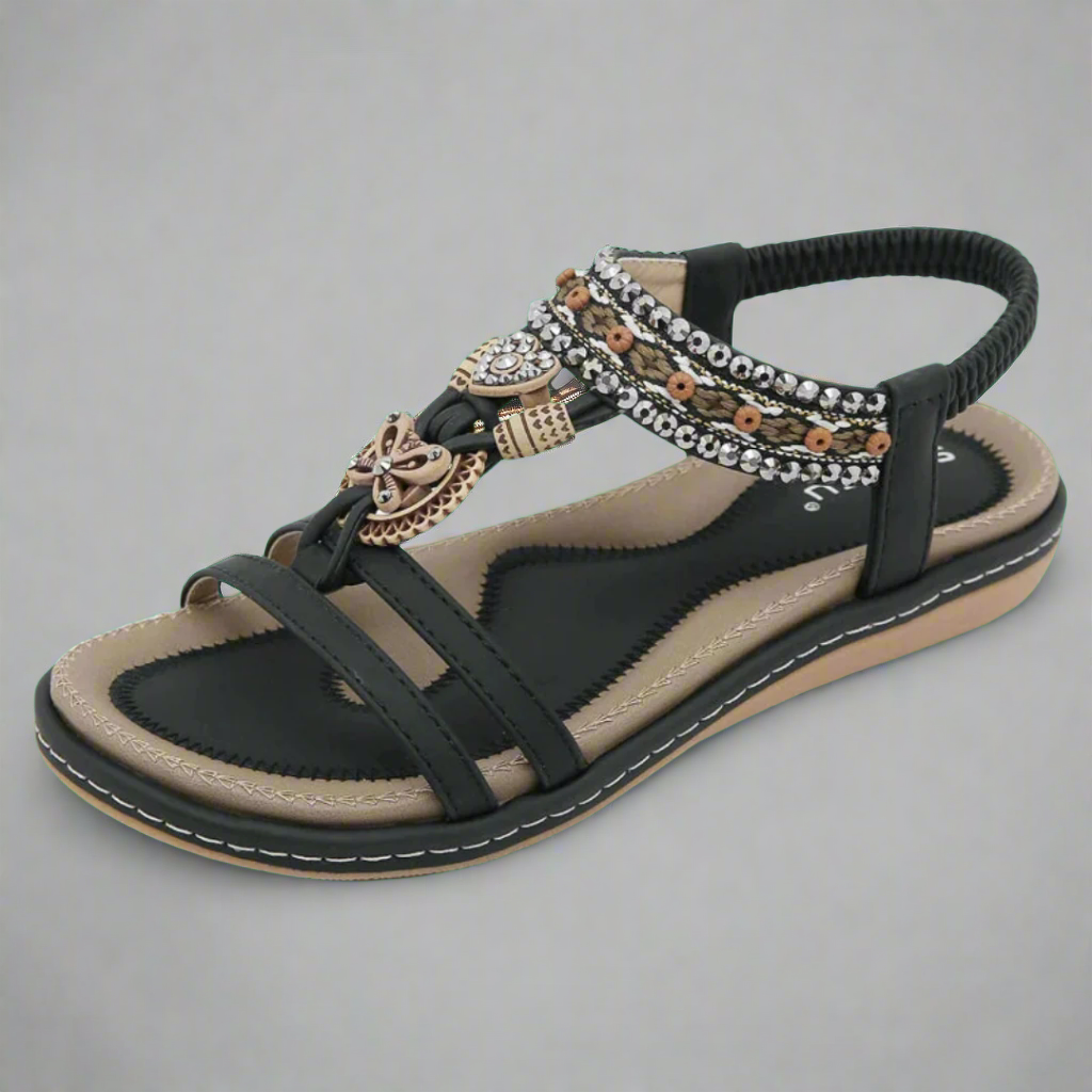 Felicitas | Sandalias Boho hechas a mano de material premium