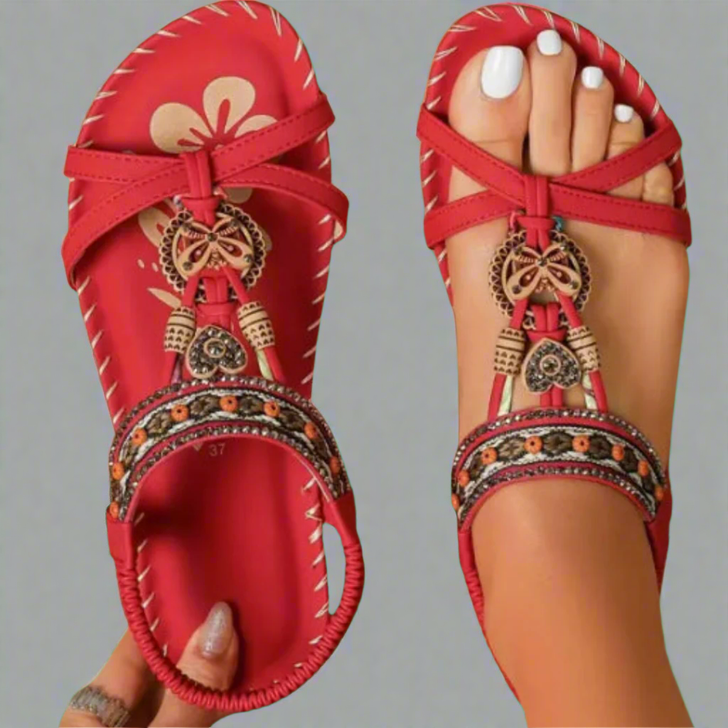 Corinna | Sandalias de verano hechas a mano en material premium