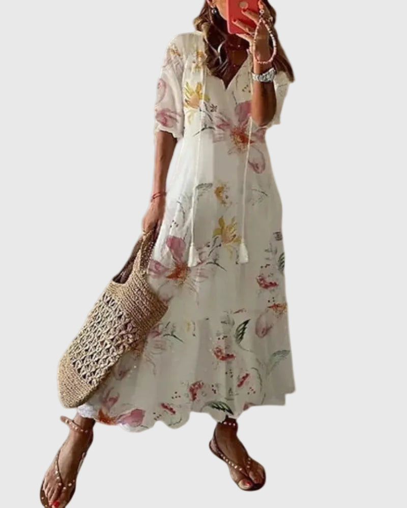 Alina | Printed Maxi Dress