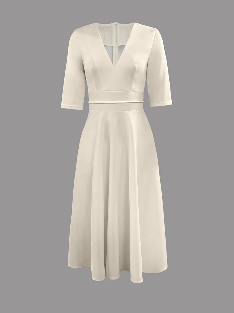 Jessica | Women Wedding Guest Flared Midi Dress