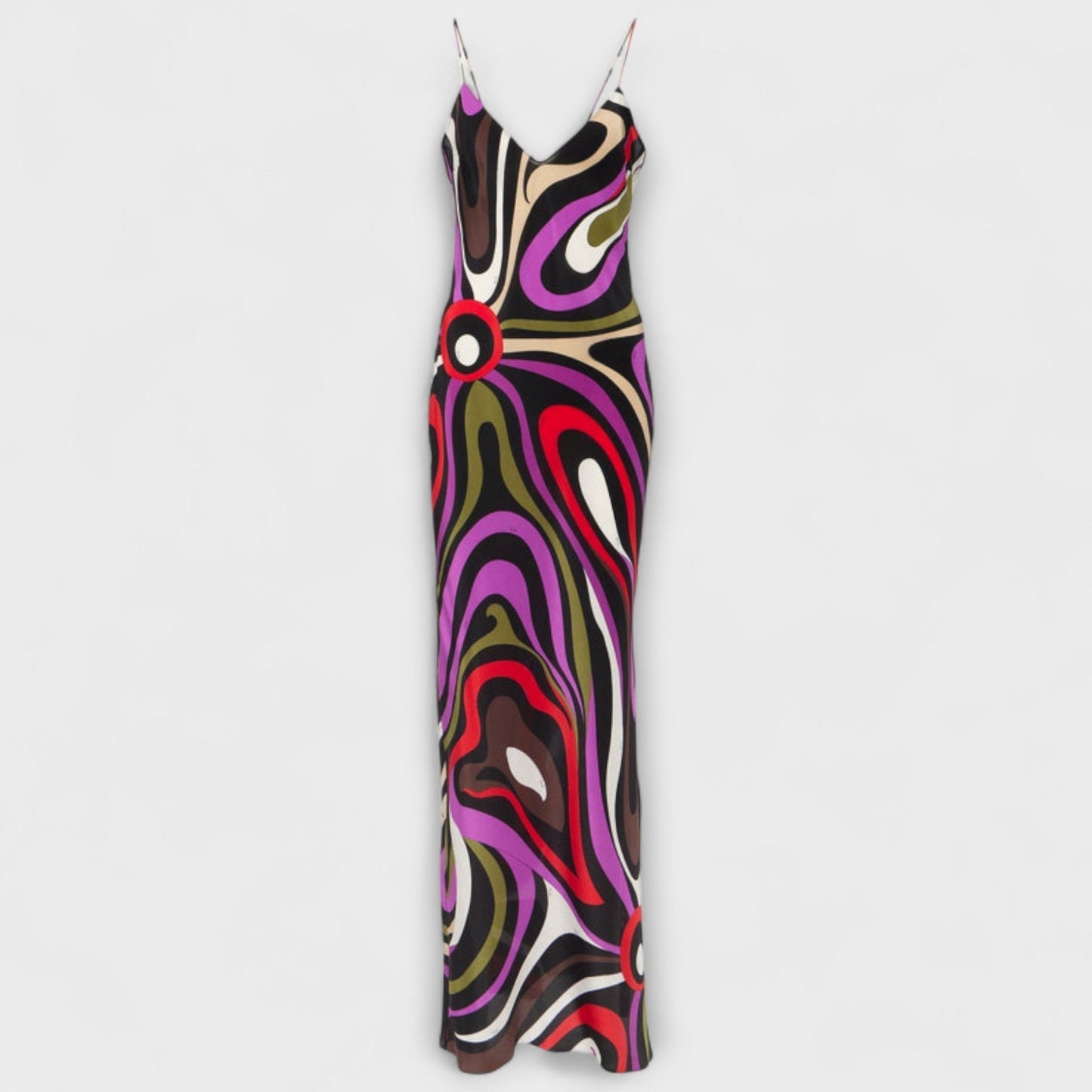 Marble Print Maxi Dress for Stylish Events