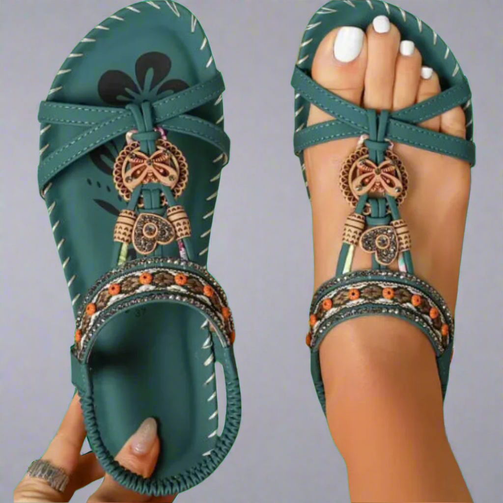 Corinna | Sandalias de verano hechas a mano en material premium