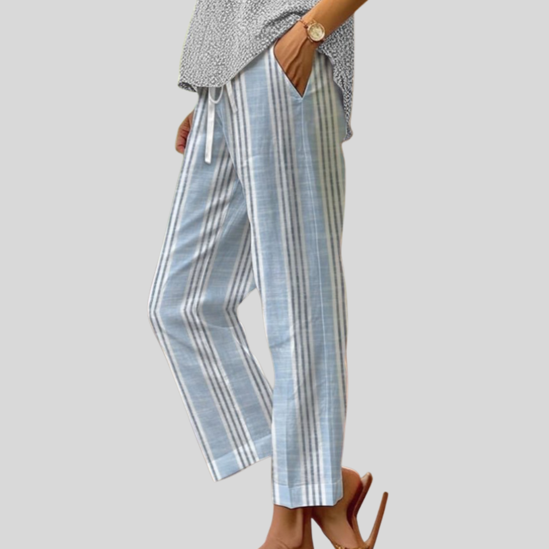 Lila | Soft Stripe Pants