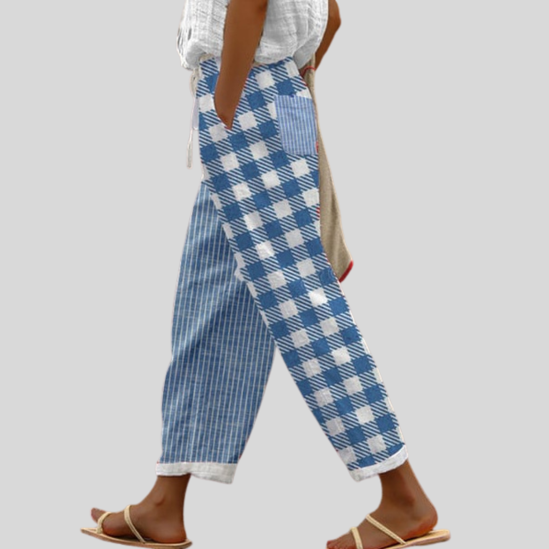 Elira | Patchwork Casual Pants