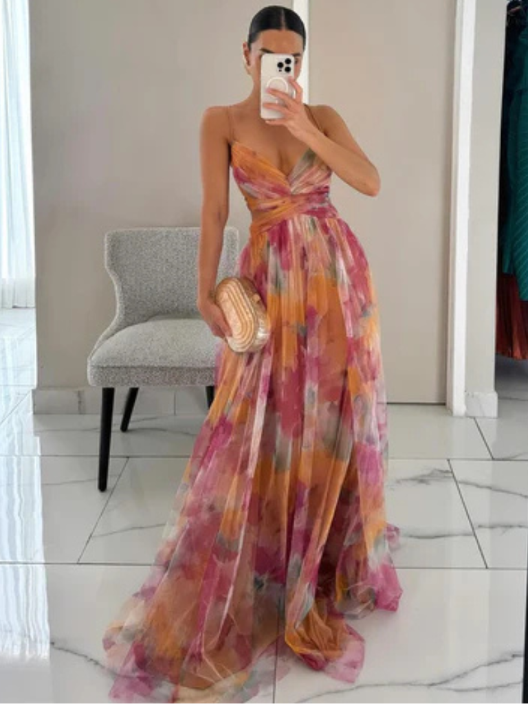 VESTIDO MAXI DE PUESTA DE SOL SOÑADOR