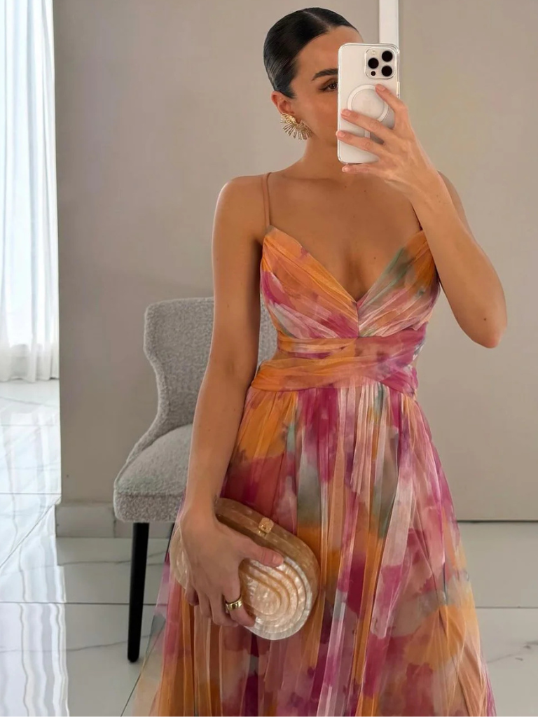 VESTIDO MAXI DE PUESTA DE SOL SOÑADOR