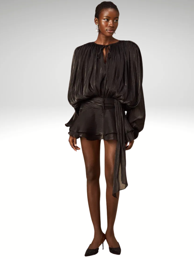 VESTIDO MINI DRAPEADO ISLA