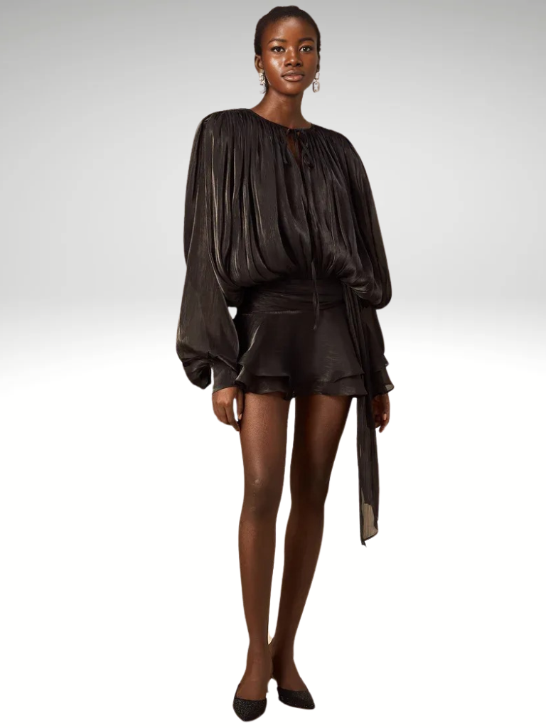 VESTIDO MINI DRAPEADO ISLA