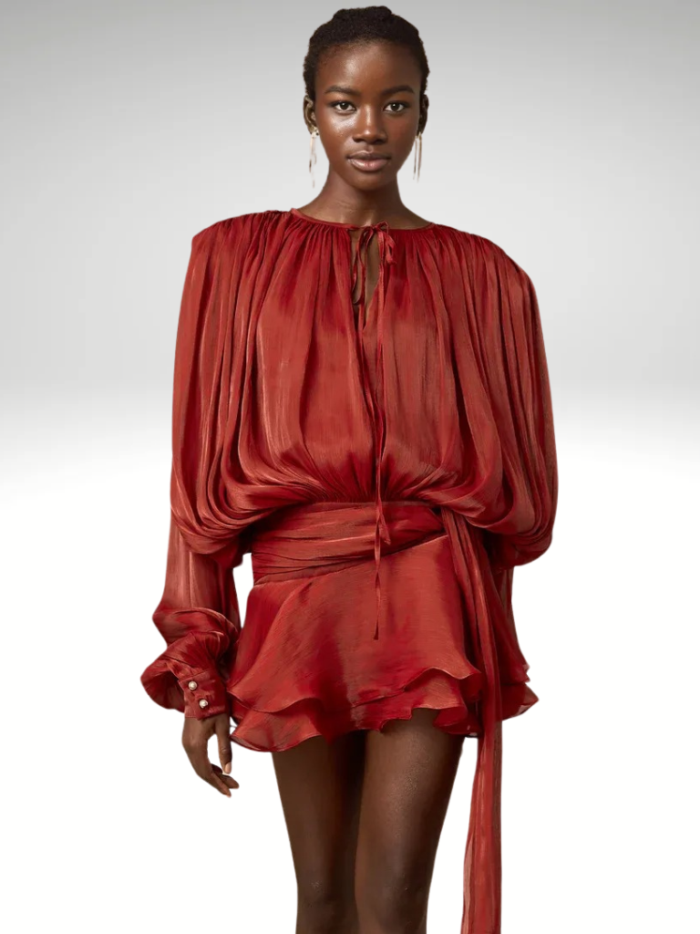 VESTIDO MINI DRAPEADO ISLA