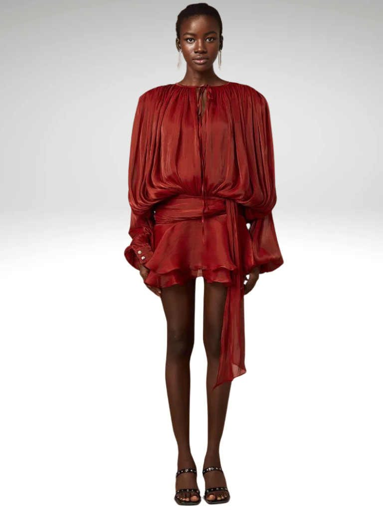 VESTIDO MINI DRAPEADO ISLA