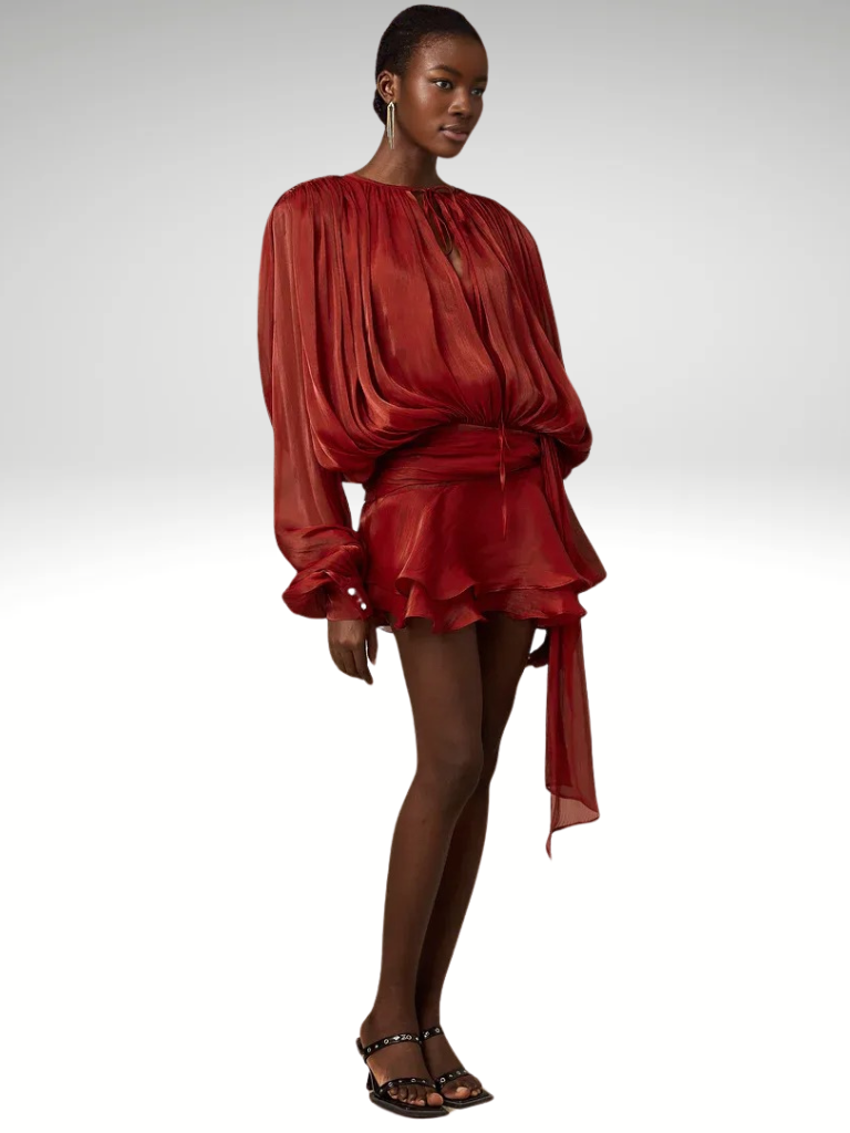 VESTIDO MINI DRAPEADO ISLA