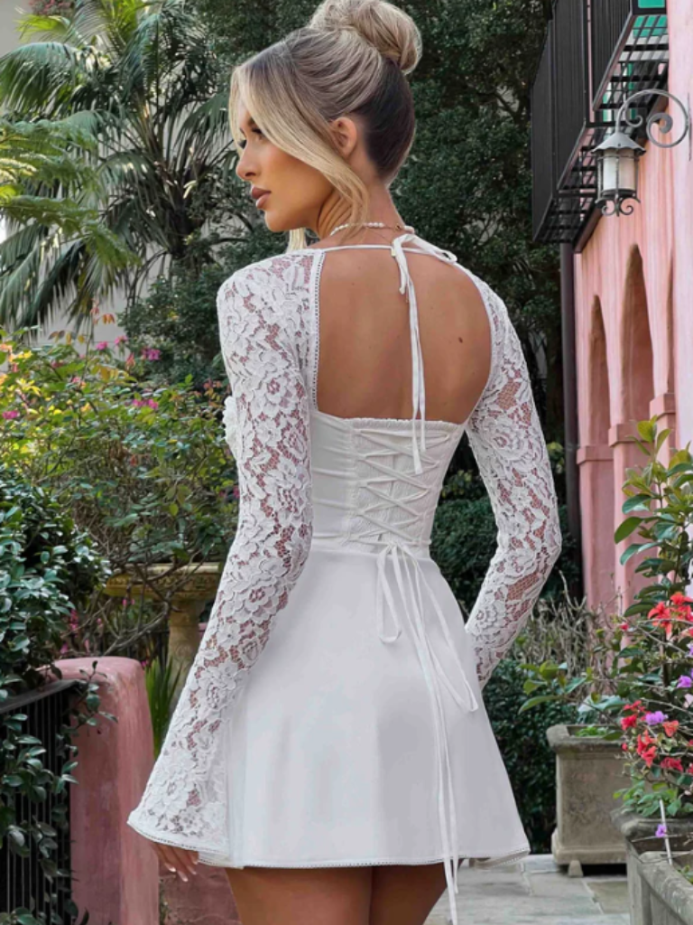 VESTIDO MINI DE ENCAJE AMÉLIE