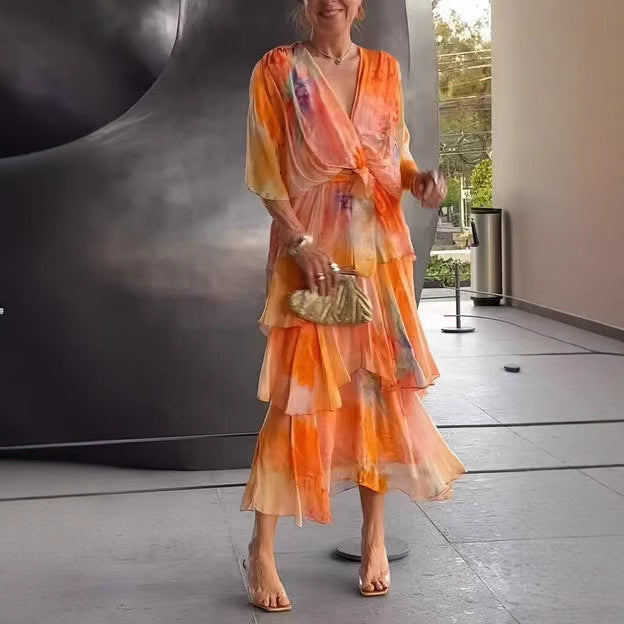 Estela® | Vestido Floral en Capas