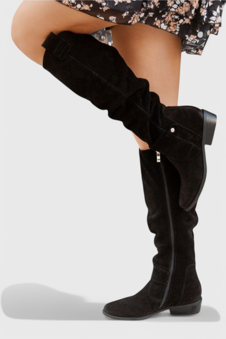 Botas Altas de Estilo Retro Celine