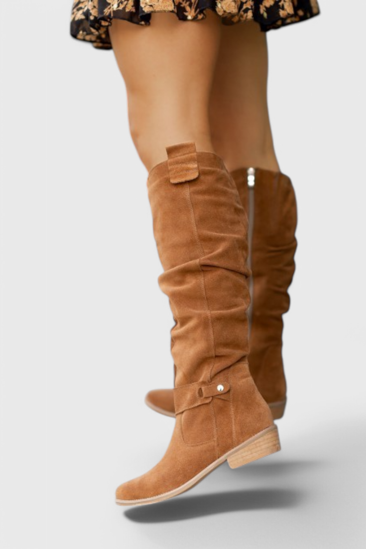 Botas Altas de Estilo Retro Celine