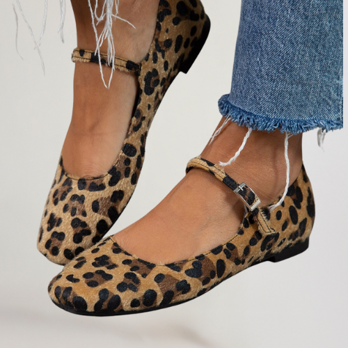 LENA | ZAPATOS DE BALLET CON TIRA Y TIRA AJUSTABLE