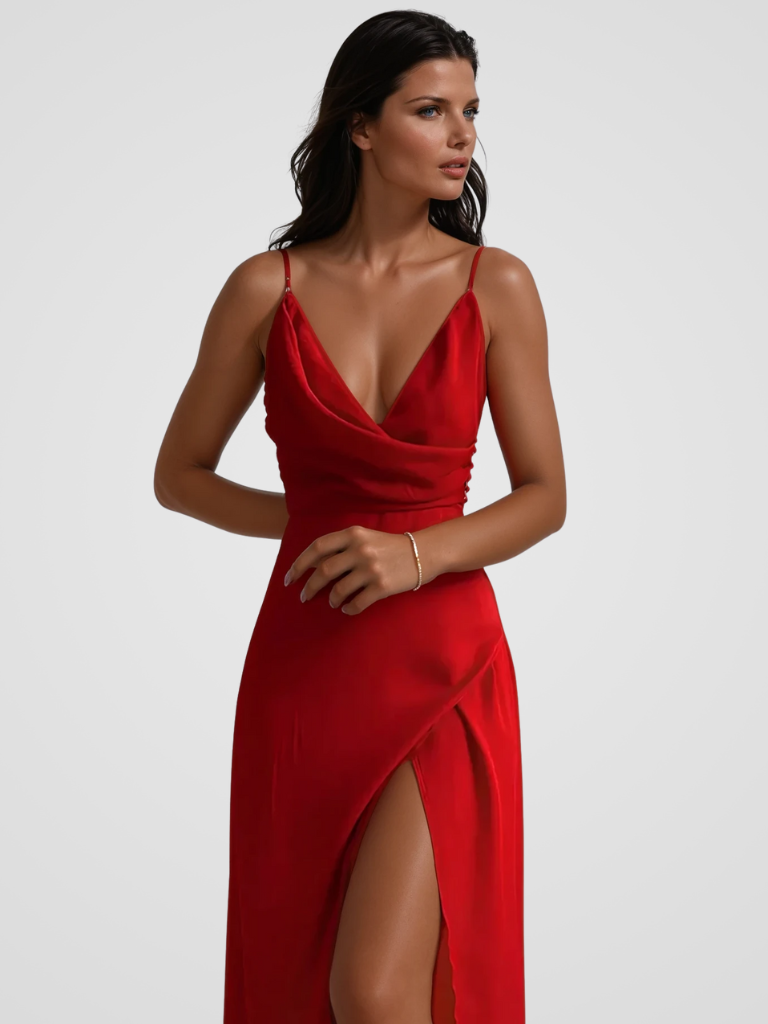 VESTIDO SATINADO CELINA