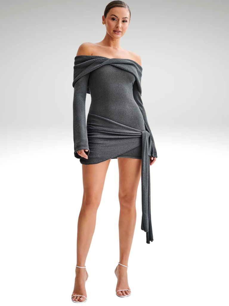 VESTIDO MINI ENVOLVENTE GLAMUROSO