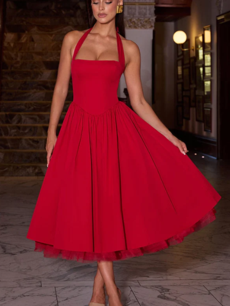 VESTIDO MIDI VIVIENNE GRACE