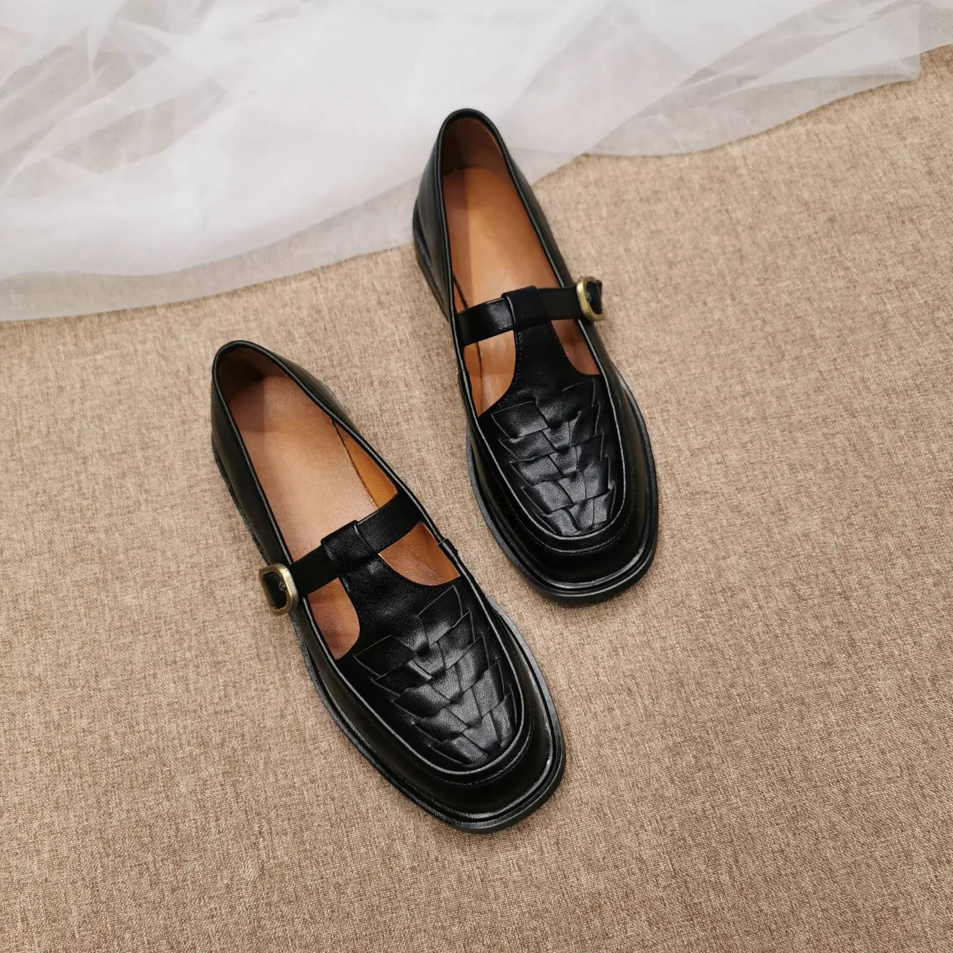 Pilar® | Zapatos Mary Jane ortopédicos de cuero vegano