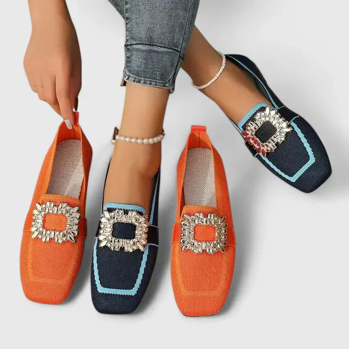 Brielle | Jewel Buckle Flats