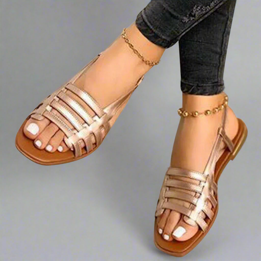 Adele | Sandalias gladiadoras hechas a mano en material premium