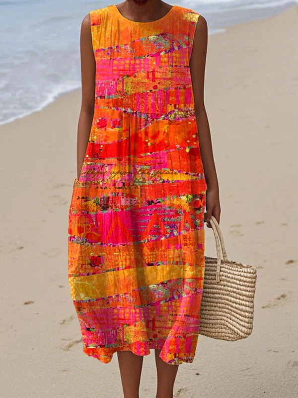 Kaye | Sleeveless Midi Dress