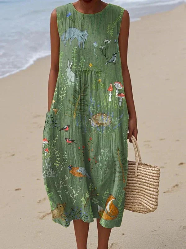 Nikki | Sleeveless Midi Dress