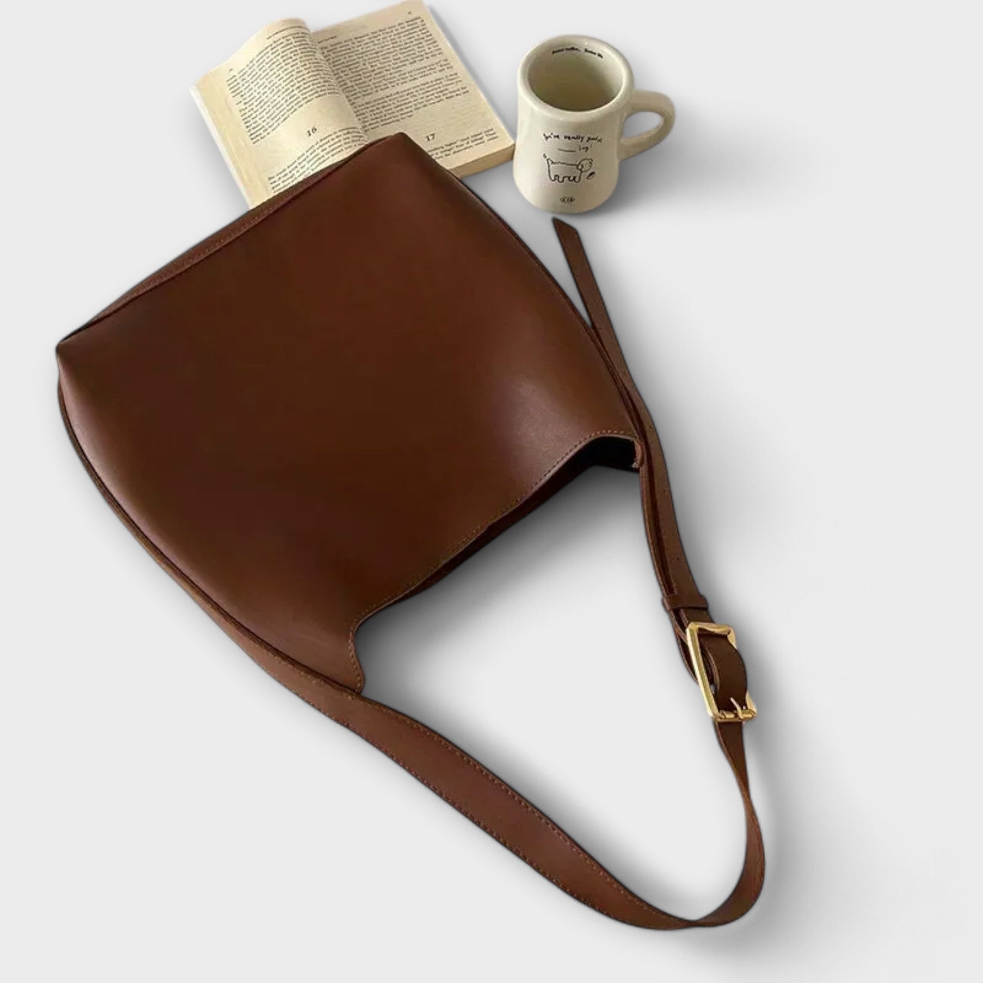 Isidore – Elegante bolsa de hombro de piel