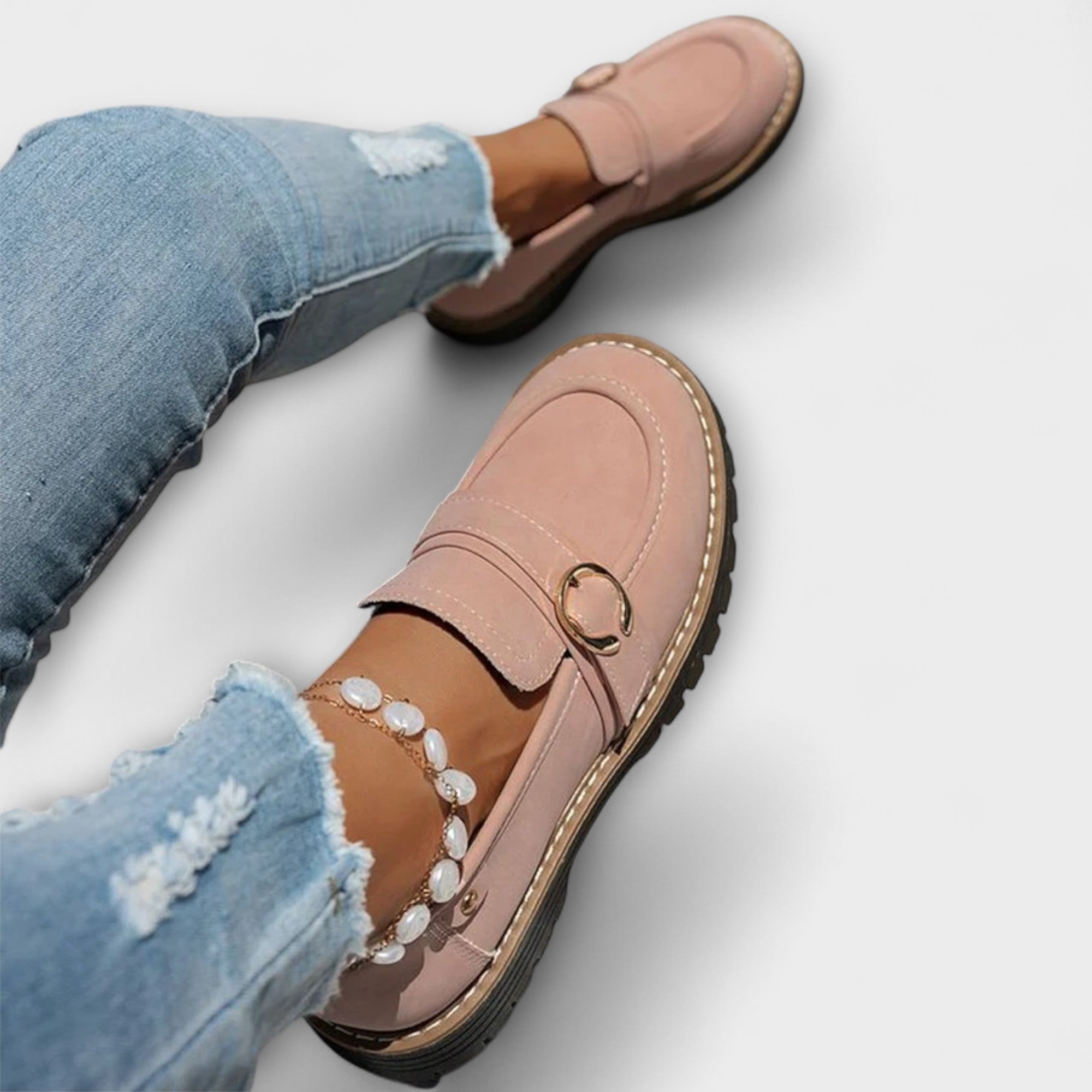 Lora | Mocasines Casual con Punta Redonda