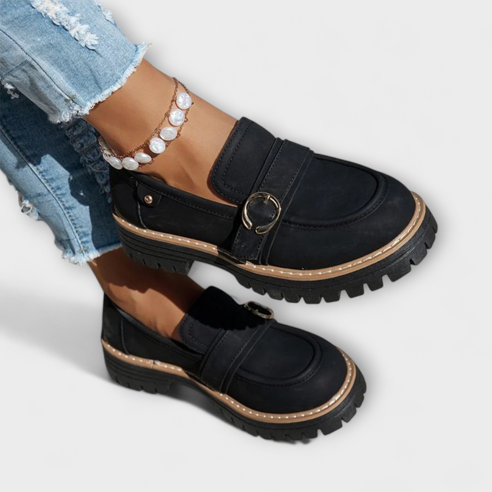Lora | Mocasines Casual con Punta Redonda