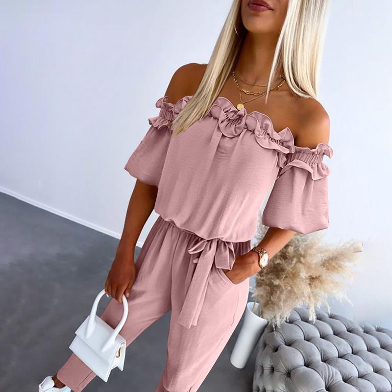 Bianca | Ruffle Off-Shoulder Jumpsuit