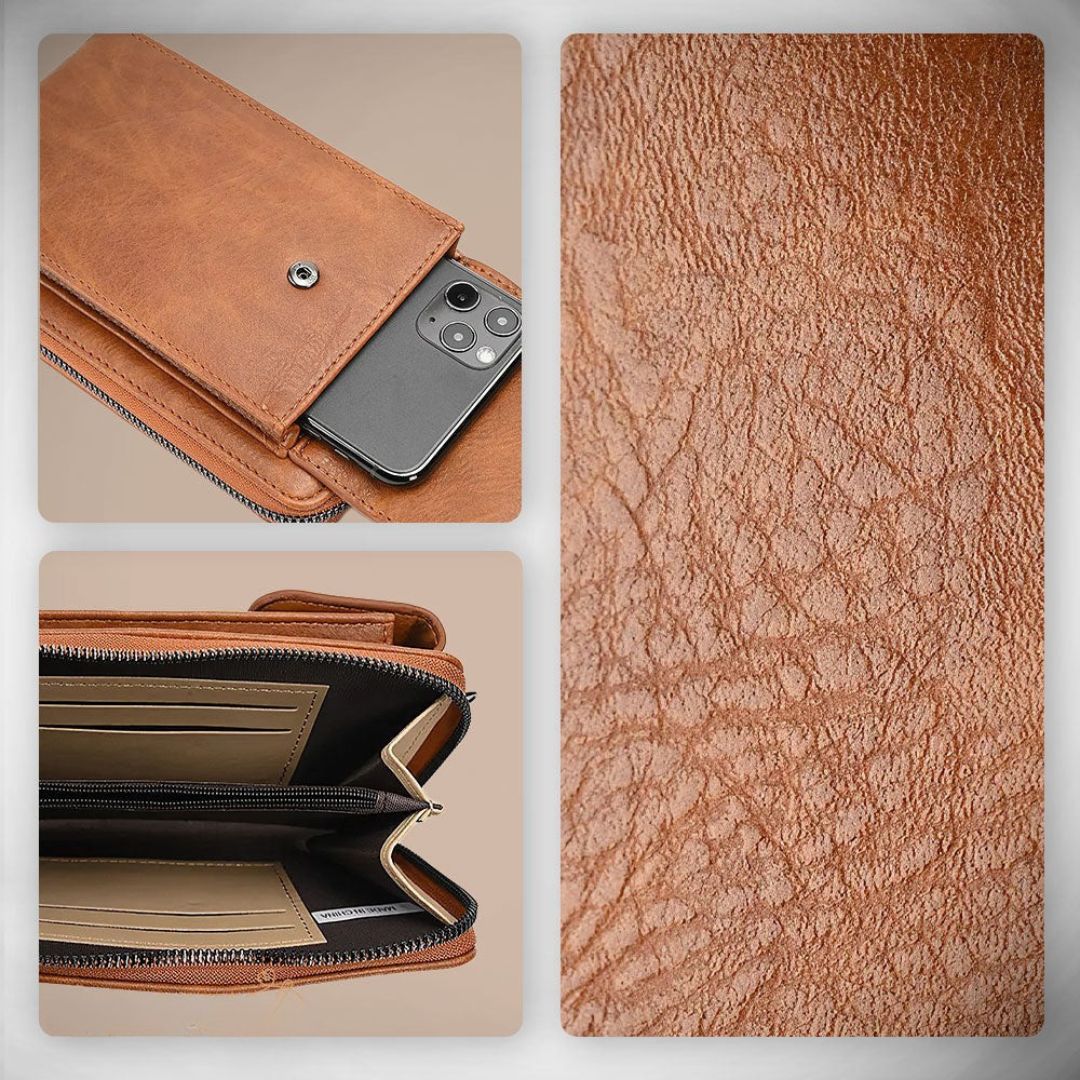 Clara - Elegante bolsa de mano de piel