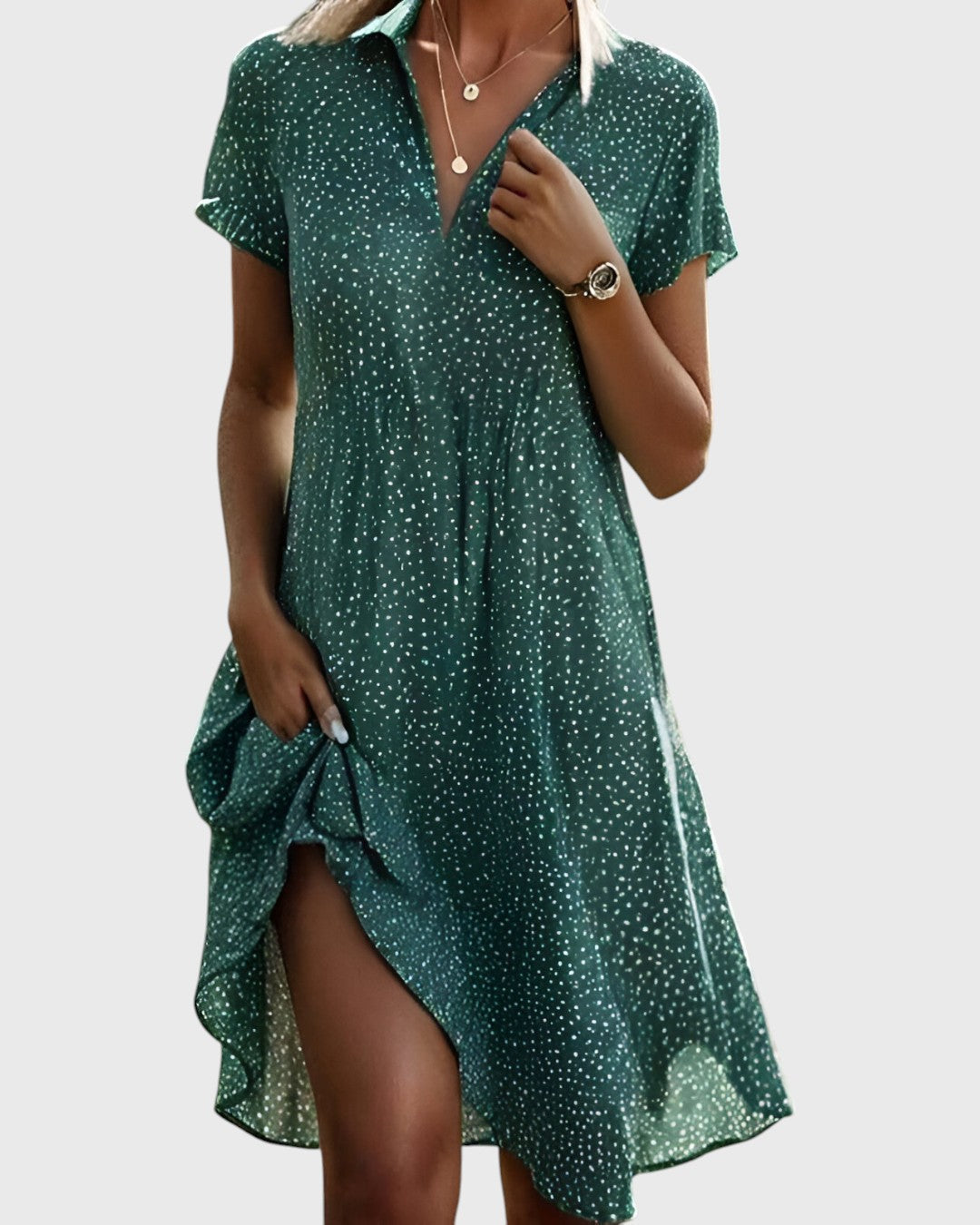 Virginia | Vestido Midi Refinado y Aireado para un Estilo Libre y Seguro