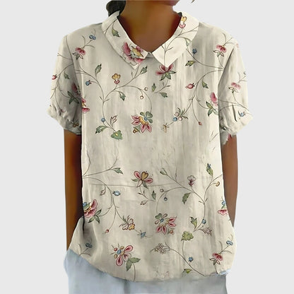 Jenna | Floral Collar Blouse
