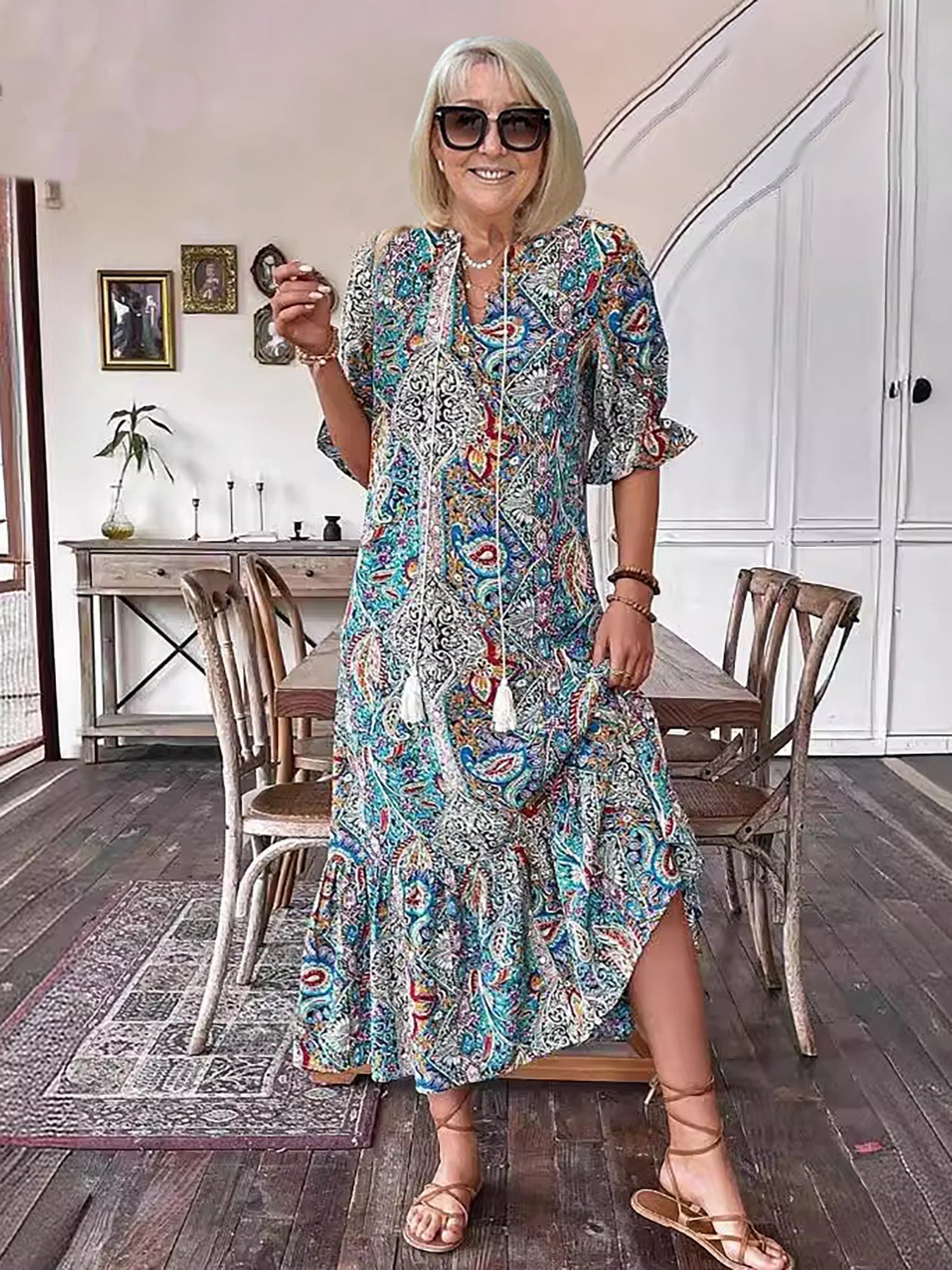 Gene | Boho Chic Maxi Dress for Any Occasion
