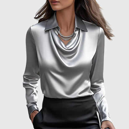 Vivienne | Drape Neck Top