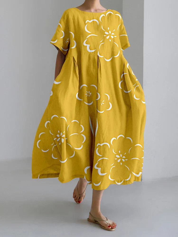 NORA - VESTIDO LARGO RELAJADO