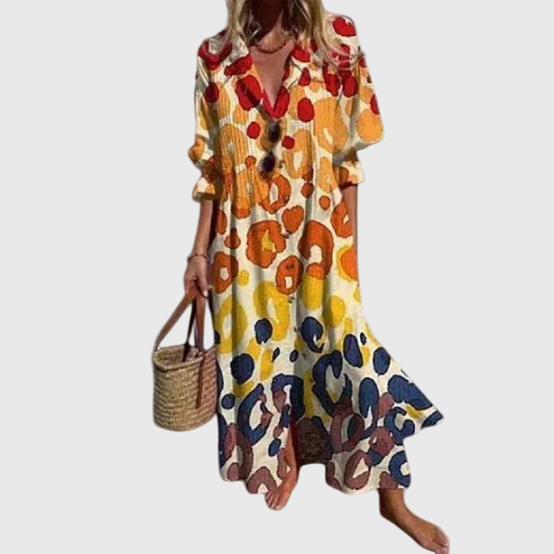 Liora | Button Maxi Dress