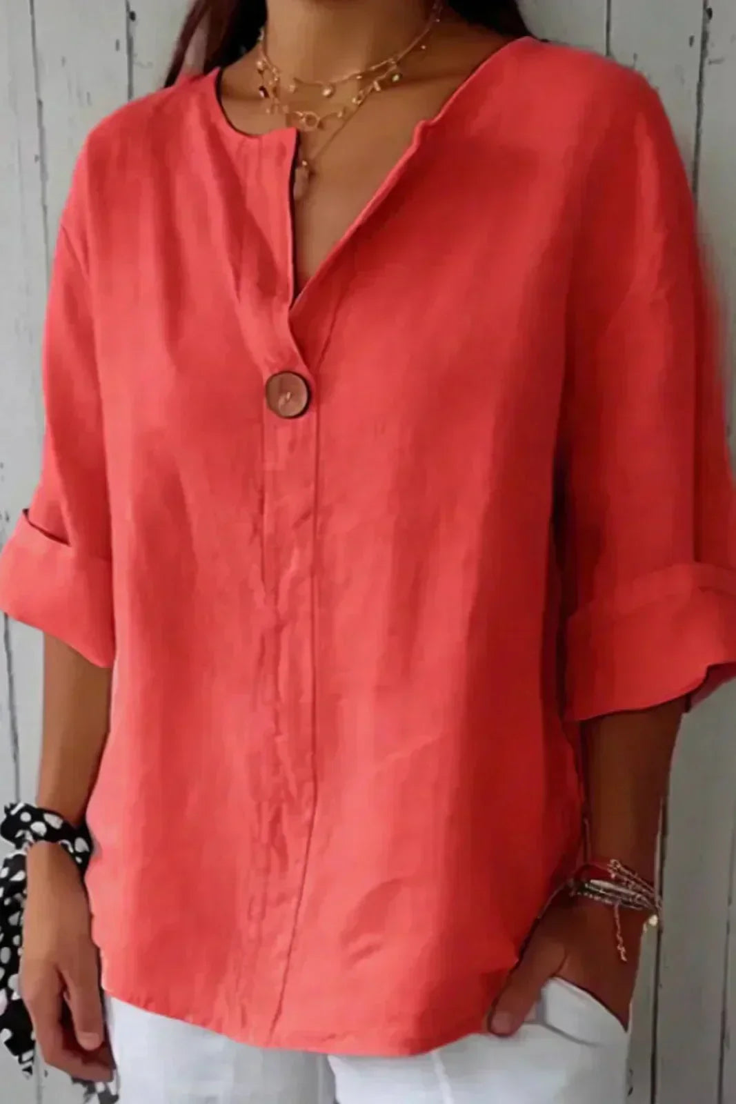 Celia | Minimal Button Blouse