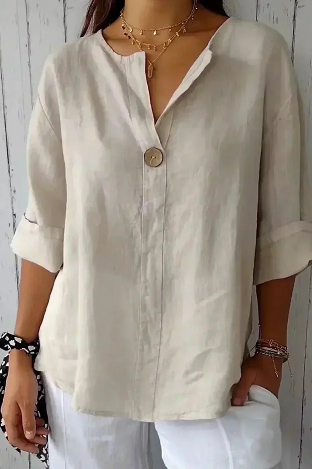 Celia | Minimal Button Blouse